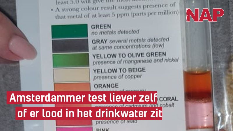 Identiteit onbekend waarom niet Amsterdammer test liever zelf of er lood in het drinkwater zit | Nieuw  Amsterdams Peil
