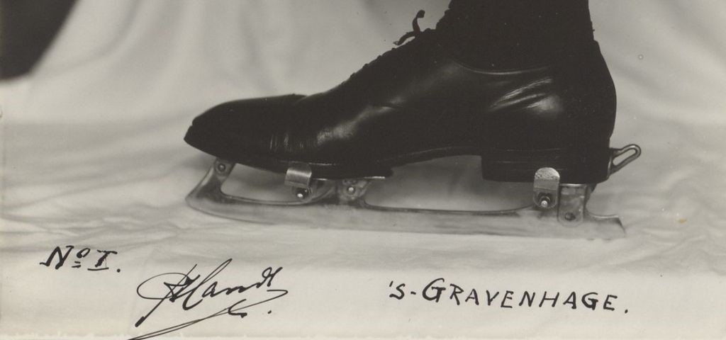 Een klapschaats uit 1936. Beeld: Nationaal Archief.